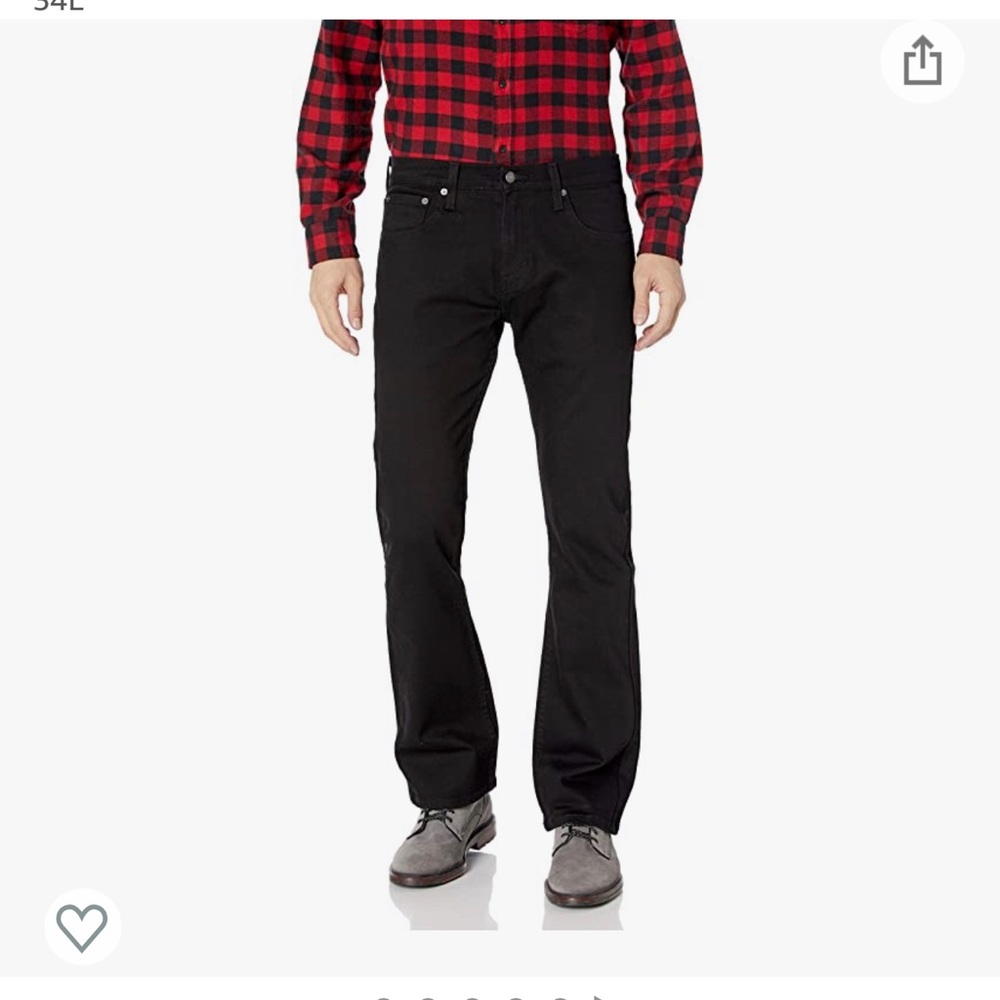 NWT Black Levi’s 527 Slim Bootcut